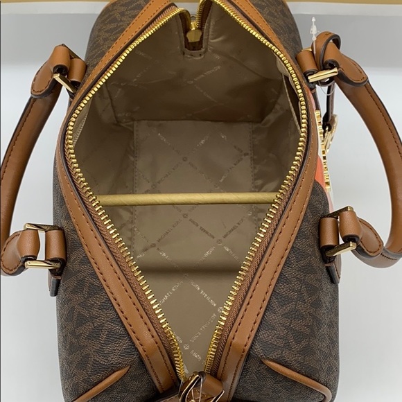 MICHAEL KORS BEDFORD SMALL DUFFLE SATCHEL TNGRINE - Picture 13 of 16